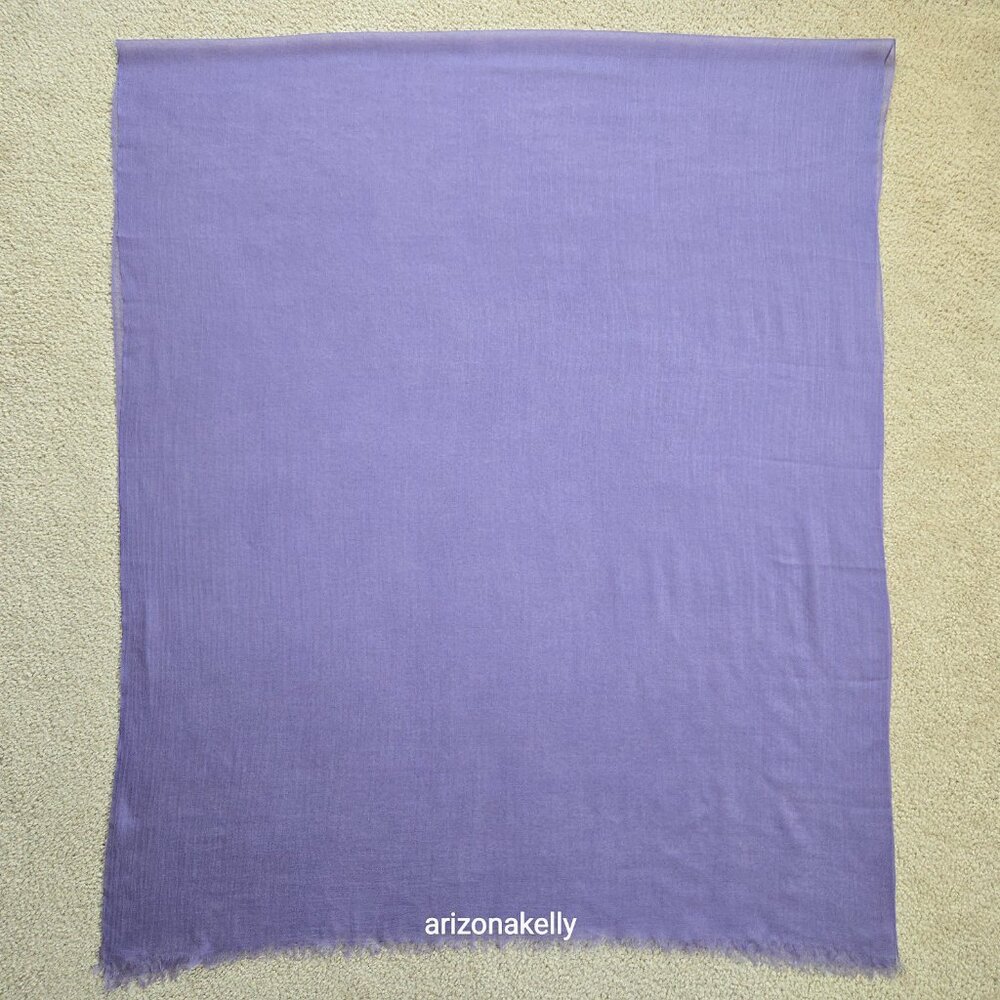 Ovcio Featherlight Lavender Cashmere Scarf - Picture 10 of 14